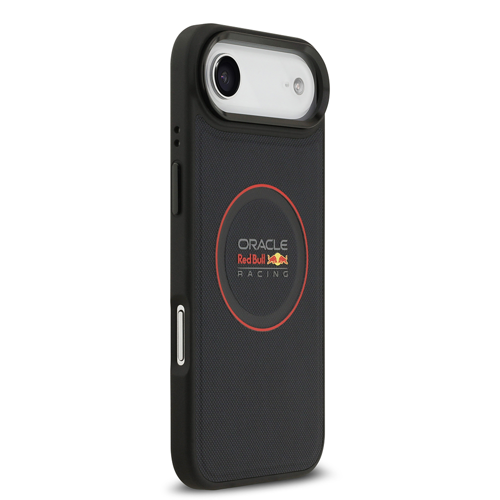 Apple iPhone 17 Air Kılıf Redbull Orjinal Lisanslı M-safe Şarj Özellikli Kırmızı Halka ve Logo Kabartmalı PU Deri Kapak - 6