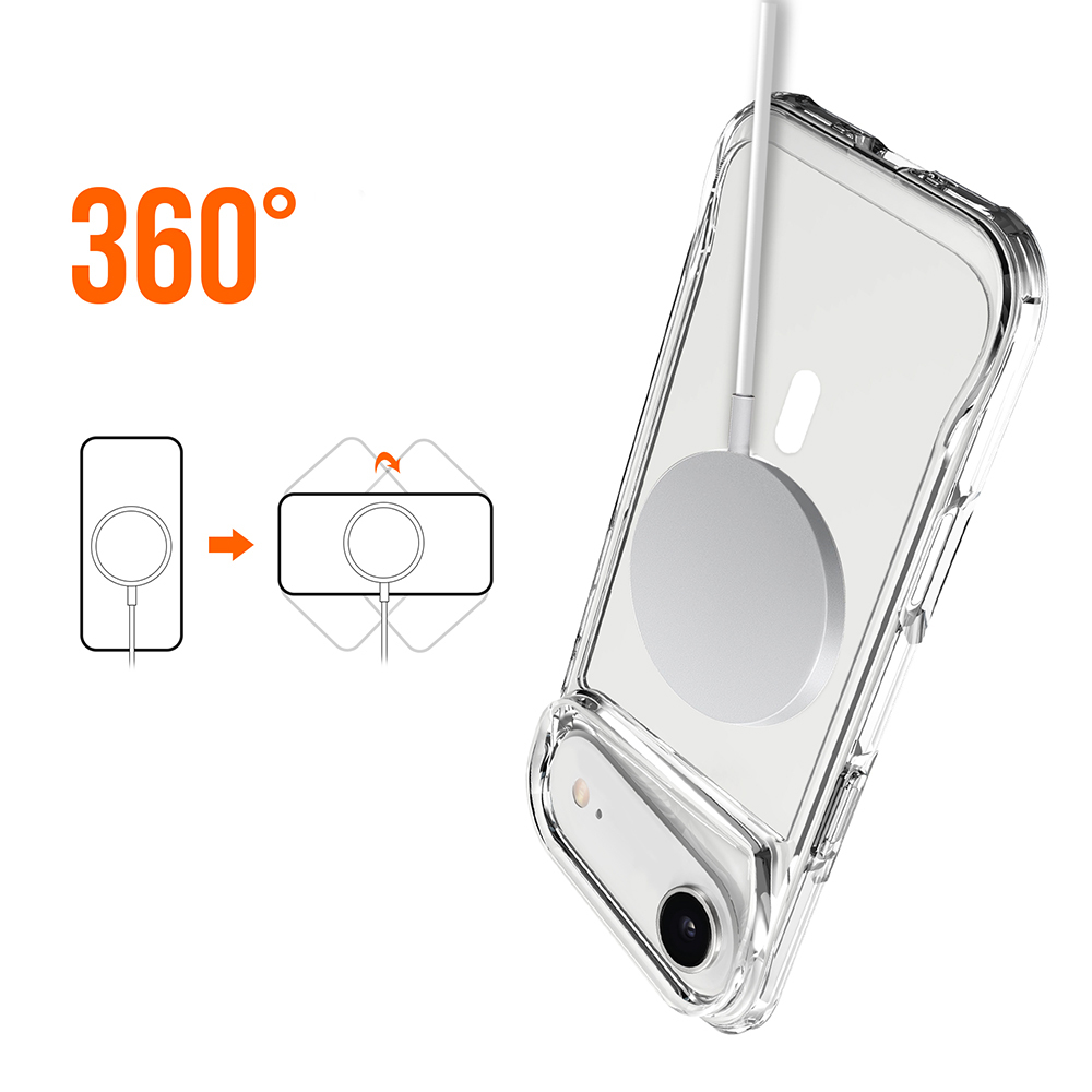 Apple iPhone 17 Air Kılıf Zore M-safe Şarj Özellikli T-Max M-safe Kapak - 10