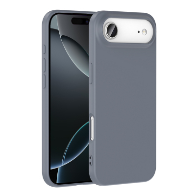 Apple iPhone 17 Air Kılıf Zore Mara Lansman Kapak Gri