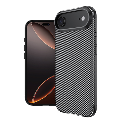 Apple iPhone 17 Air Kılıf Zore Negro Silikon Kapak Siyah