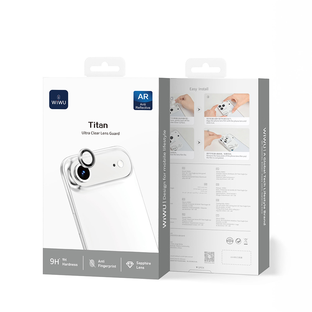 Apple iPhone 17 Air Wiwu LG-005 Falcon Anti Reflective Çizilmeye Karşı Dayanıklı Safir Kamera Lens Koruyucu - 10