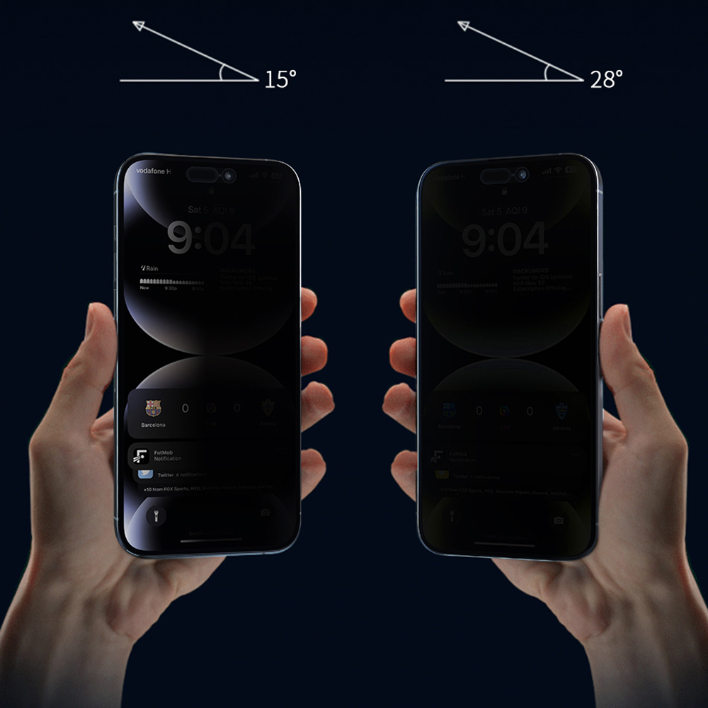 Apple iPhone 17 Air Wiwu Wi-SQ009 Easy Install iPrivacy 360° Anti-Peep Oleophobic Tempered Glass Screen Protector + Easy Application Tool - 10