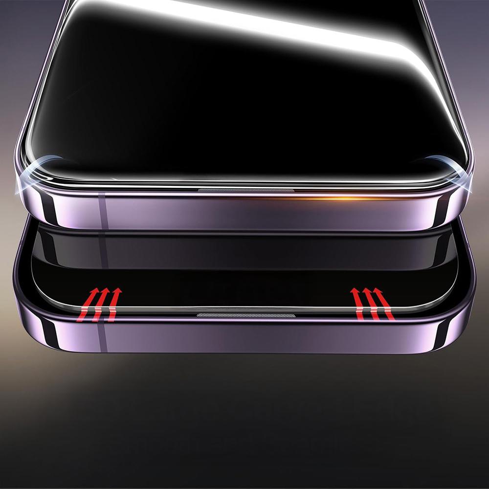 Apple iPhone 17 Air Zore 2.5D Oliv HD Temperli Cam Ekran Koruyucu + Kolay Uygulama Aparatı - 3