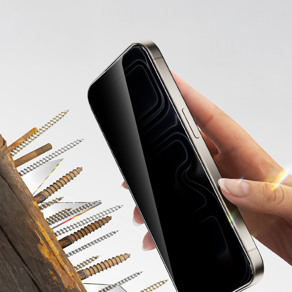 Apple iPhone 17 Air Zore 2.5D Oliv Privacy Temperli Cam Ekran Koruyucu + Kolay Uygulama Aparatı - 9