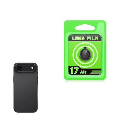 Apple iPhone 17 Air Zore CL-07 Kamera Lens Koruyucu Siyah