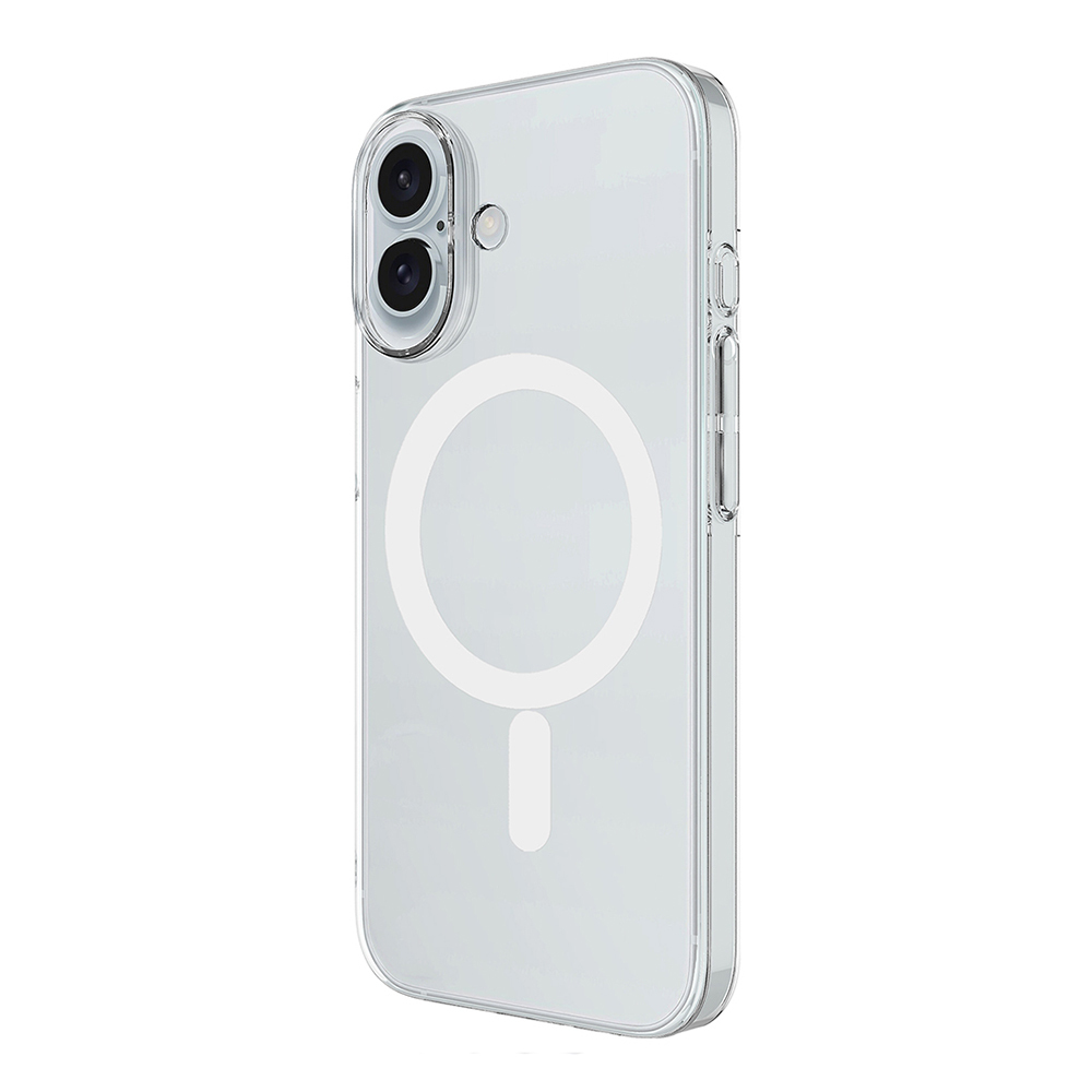 Apple iPhone 17 Camera Protected M-Safe Charging Feature Transparent Zore London Hard PC Case - 4
