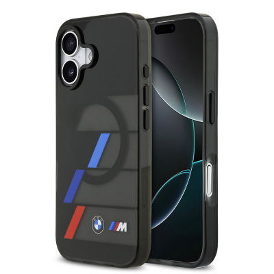 Apple iPhone 17 Case BMW Original Licensed M-Safe Charging Feature IML Printed Three Color M Design Cover Black
