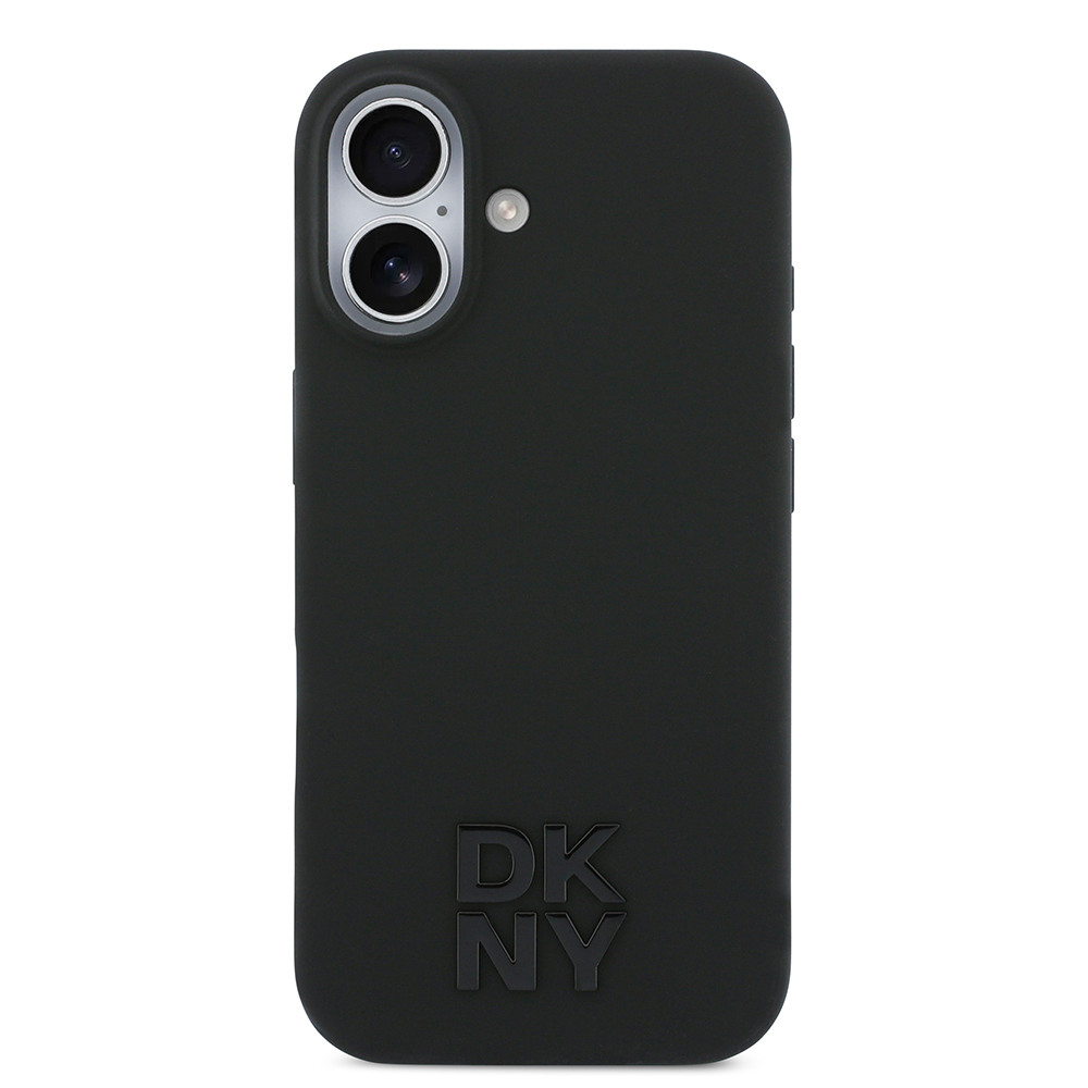 Apple iPhone 17 Case DKNY Original Licensed M-Safe Charging Feature Metal Logo Silicone Cover - 4