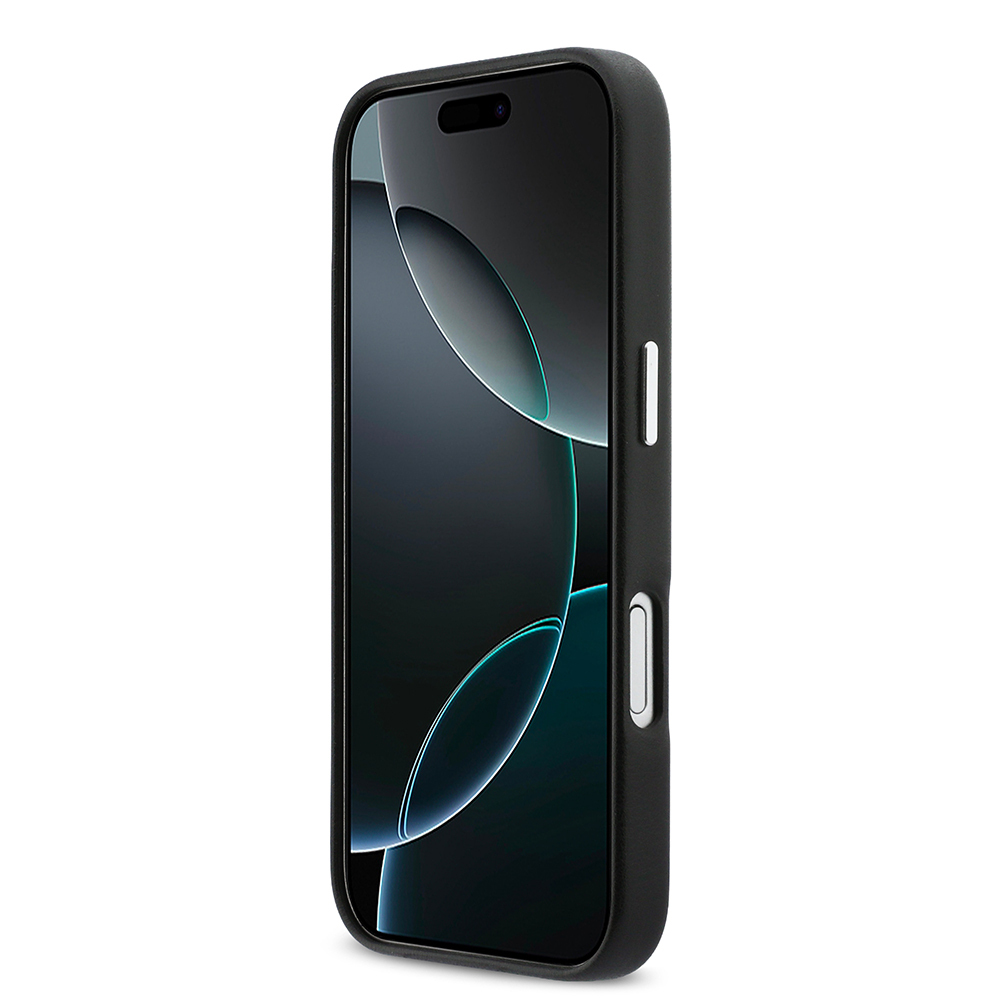 Apple iPhone 17 Case DKNY Original Licensed M-Safe Charging Feature PU Large Vertical Logo Cover - 6