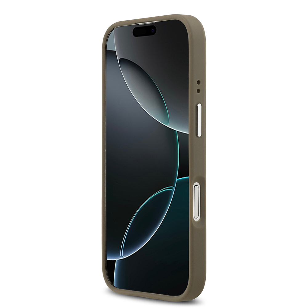 Apple iPhone 17 Case Guess Original Licensed Grained 4G Metal Large Logo Cover - 6