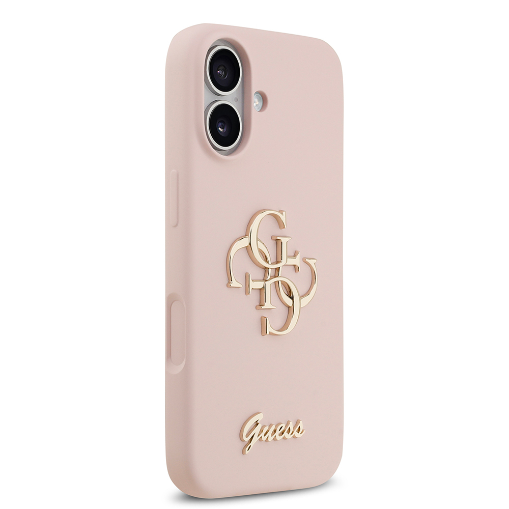 Apple iPhone 17 Case Guess Original Licensed Grained Text Logo Cover - 15