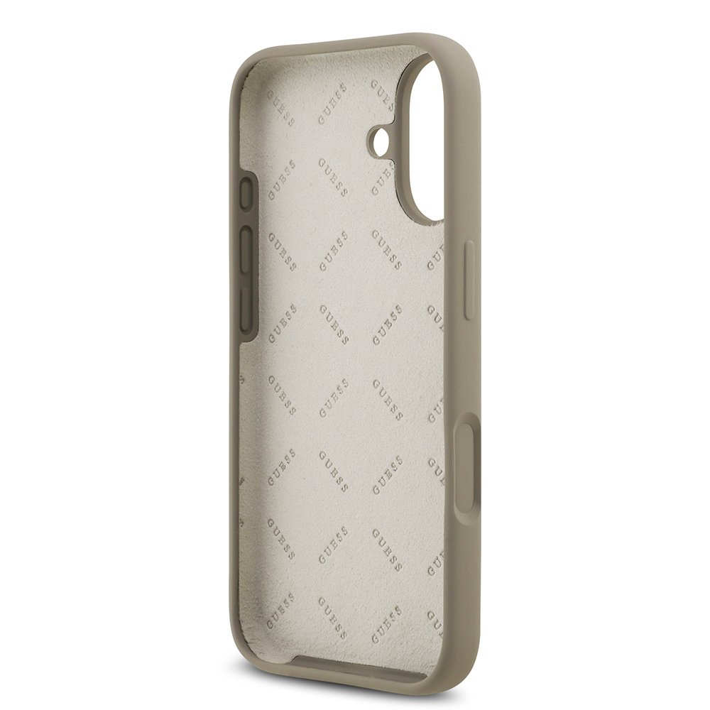 Apple iPhone 17 Case Guess Original Licensed Grained Text Logo Cover - 25