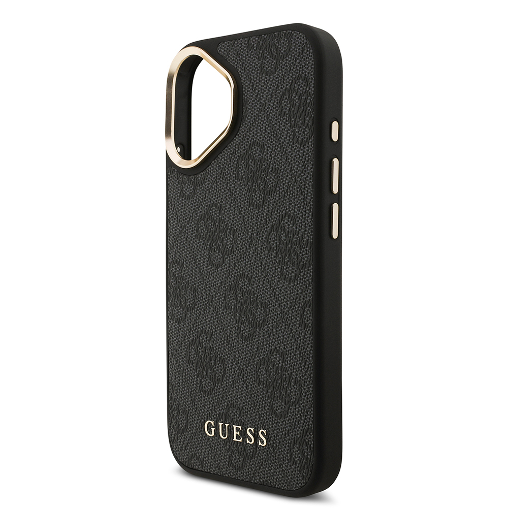 Apple iPhone 17 Case Guess Original Licensed M-safe Charging Feature 4G Metal Large Logo Card Holder Cover - 8