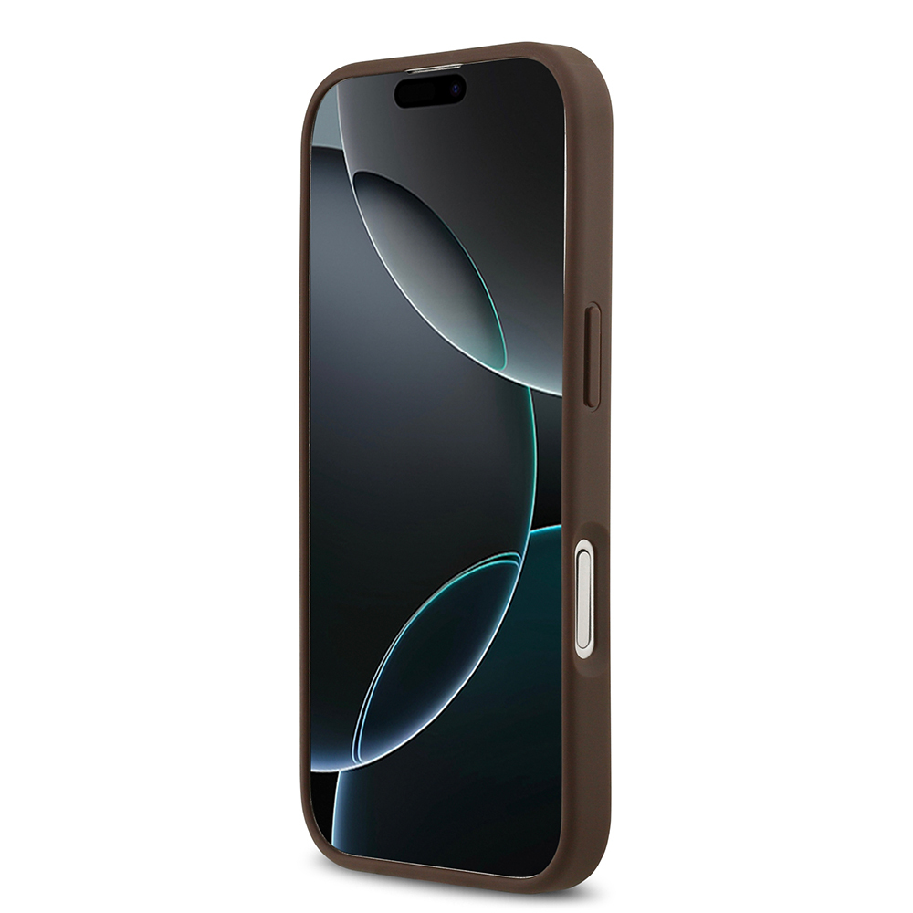 Apple iPhone 17 Case Guess Original Licensed M-safe Charging Feature Circle Classic Cover with Text Logo - 14