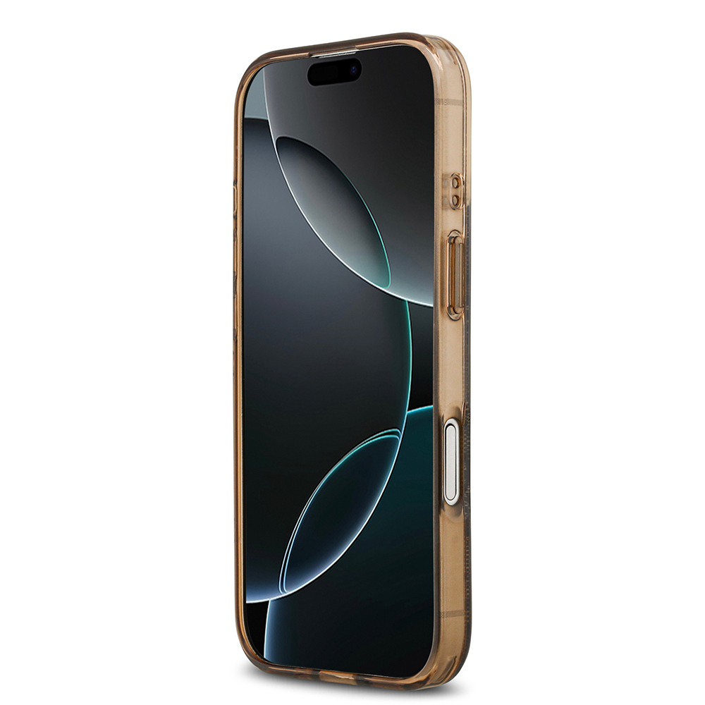 Apple iPhone 17 Case Guess Original Licensed M-Safe Charging Feature IML Peony and 4G Patterned Classic Logo Cover - 15