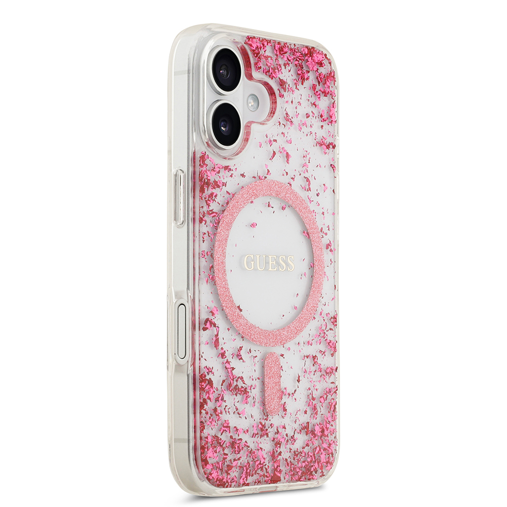 Apple iPhone 17 Case Guess Original Licensed M-safe Charging Transparent Resin Bottom Cover - 13