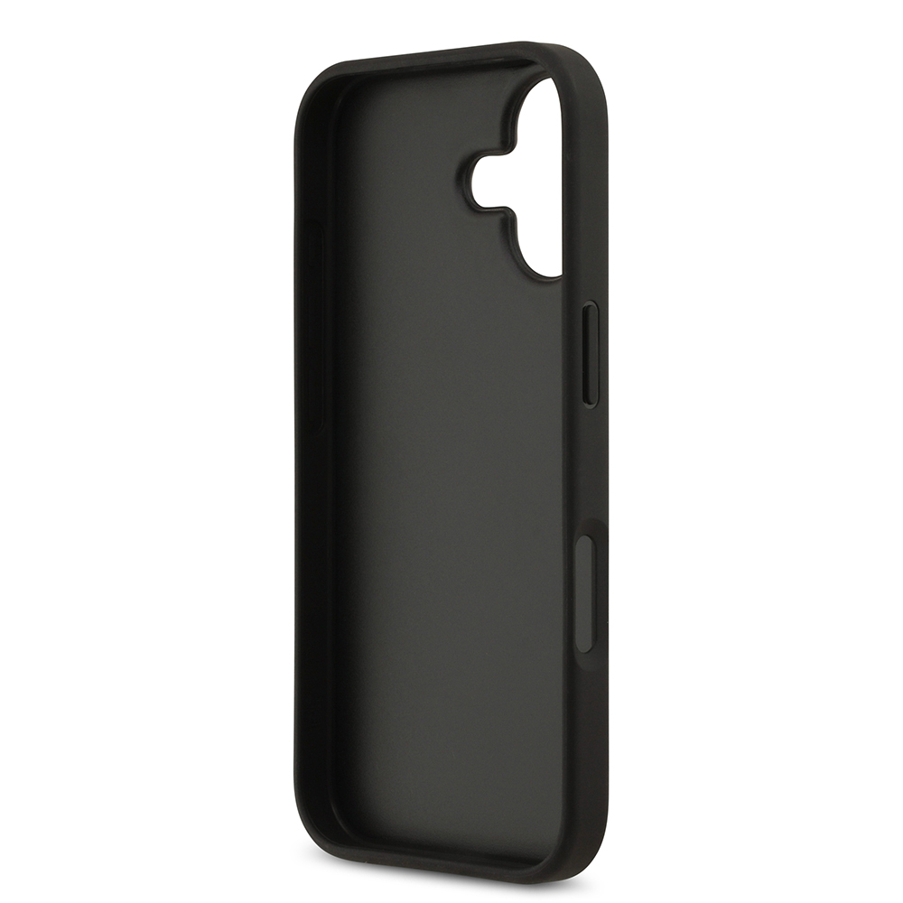 Apple iPhone 17 Case Guess Original Licensed PU Leather 4G Patterned Triangle Logo Cover - 6