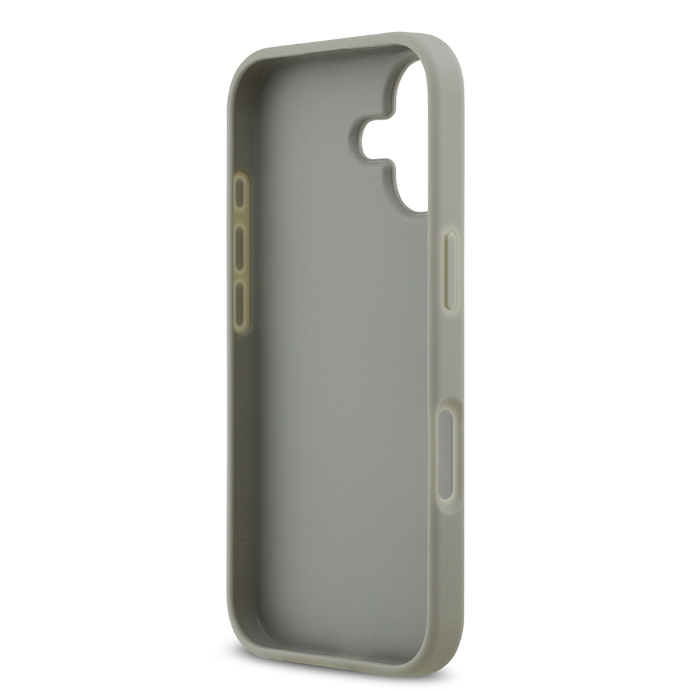 Apple iPhone 17 Case Guess Original Licensed Stone Back Triangle Logo Cover - 32
