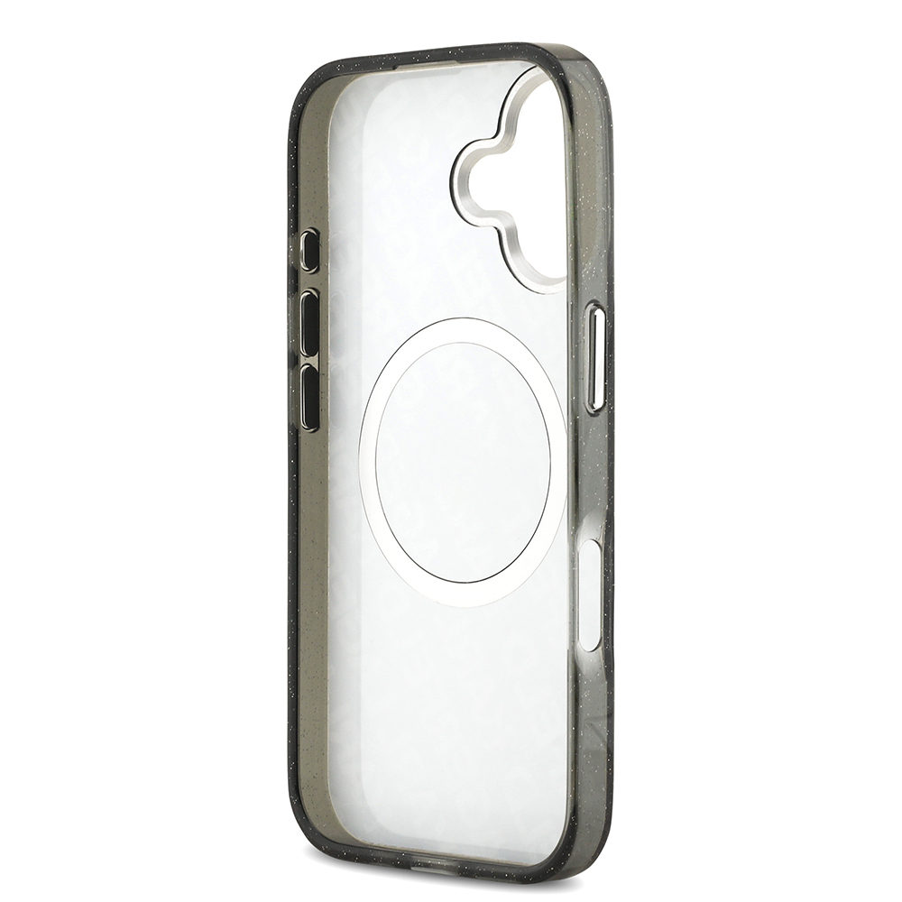 Apple iPhone 17 Case Karl Lagerfeld Original Licensed Glittery Karl & Choupette Heads Cover - 10