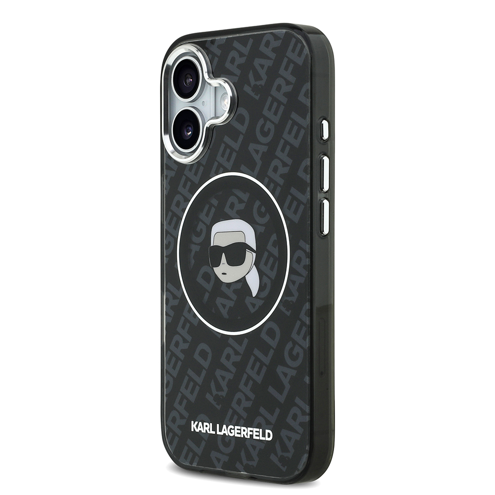 Apple iPhone 17 Case Karl Lagerfeld Original Licensed IML Printed KL Heads Cover - 3