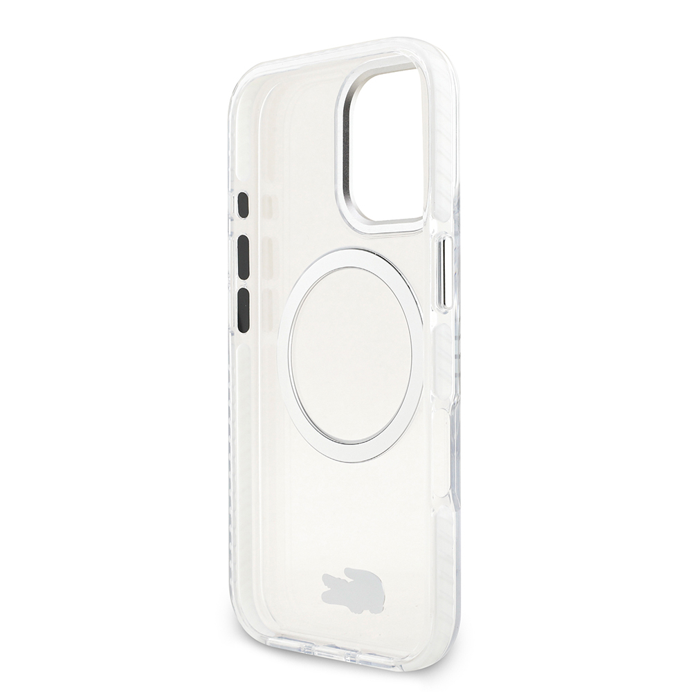 Apple iPhone 17 Case Lacoste Original Licensed M-Safe Charging Feature Iconic Crocodile Logo Frosted Cover - 10