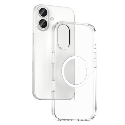 Apple iPhone 17 Case M-safe Charging and Camera Protection Zore Kripto Cover Şeffaf
