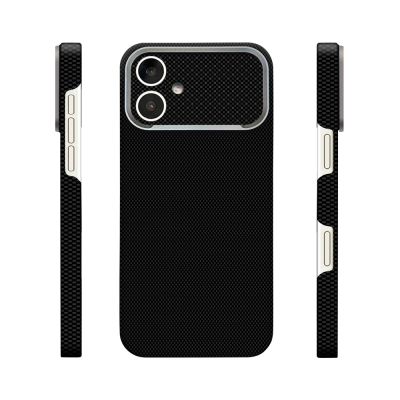 Apple iPhone 17 Case M-Safe Charging Enabled Zore Paris Zerre Hard PC Cover Black