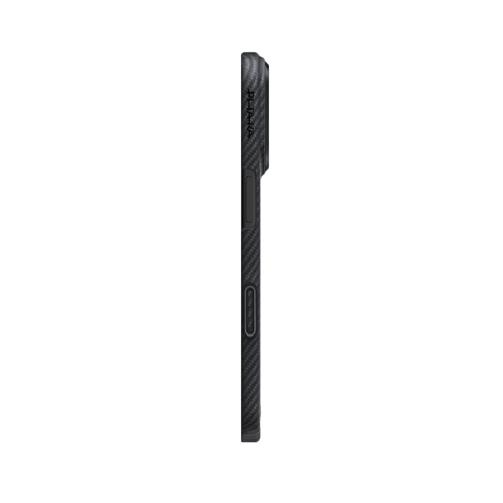 Apple iPhone 17 Case M-safe Charging Feature 1500D Aramid Fiber Pitaka Ultra-Slim Classic Series Black-Grey Twill Cover - 3