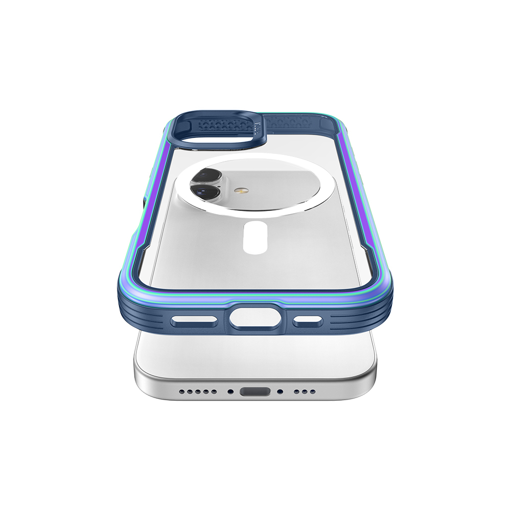 Apple iPhone 17 Case M-Safe Charging Feature Airbag Raptic Shield Series Transparent Back Cover - 12