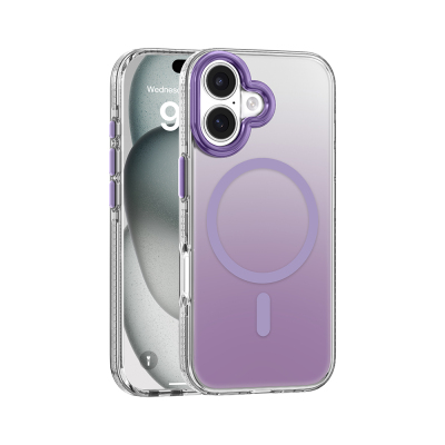 Apple iPhone 17 Case M-safe Charging Feature Anti-Yellowing Mutural Icesense Series Cover Purple