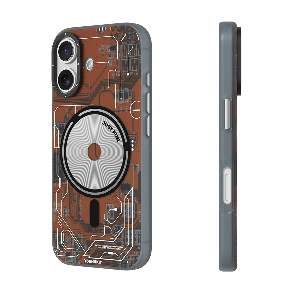 Apple iPhone 17 Case M-safe Charging Feature Camera Control Button Youngkit Technology Series Cover - 5