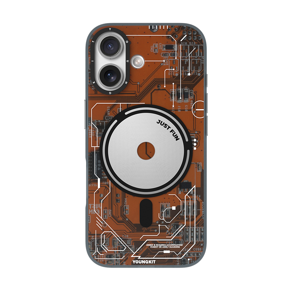 Apple iPhone 17 Case M-safe Charging Feature Camera Control Button Youngkit Technology Series Cover - 1