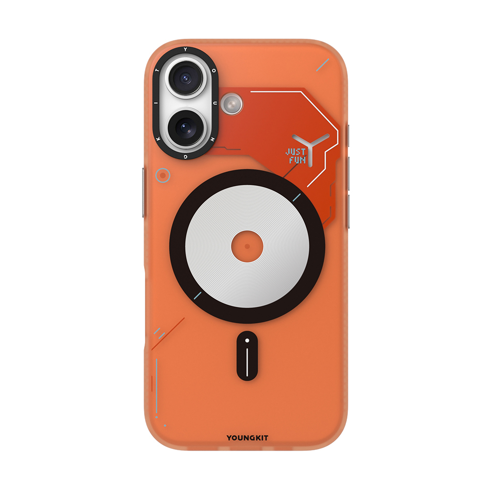 Apple iPhone 17 Case M-safe Charging Feature Disc Pattern Youngkit Disc Battle Cover - 1