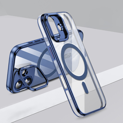 Apple iPhone 17 Case M-safe Charging Feature Legendary Cover Wlons Stand Blue