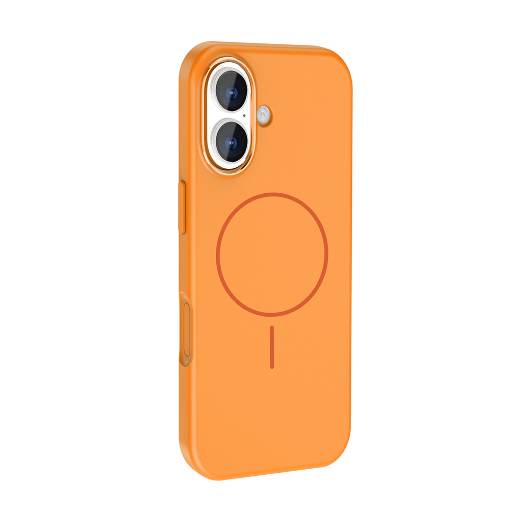 Apple iPhone 17 Case M-Safe Charging Feature Metal Camera Frame Zore Edi Silicone Cover - 12