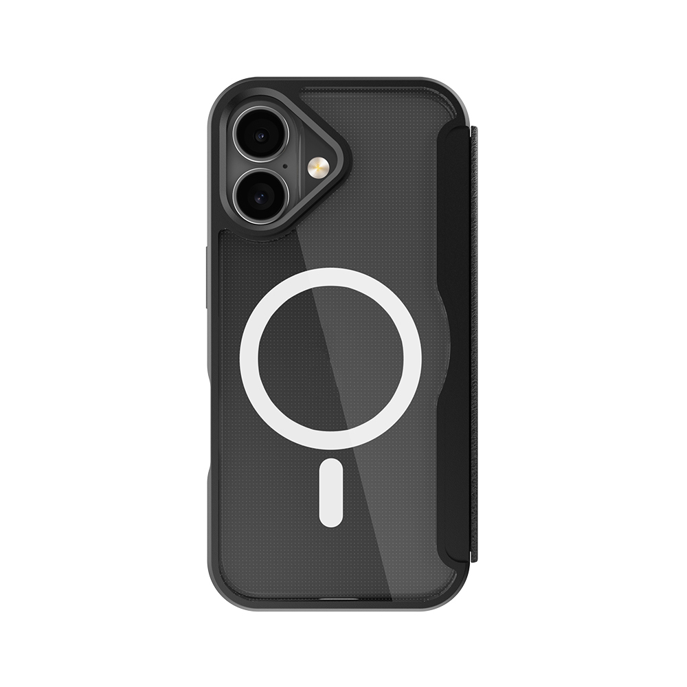 Apple iPhone 17 Case M-Safe Charging Feature Raptic Air Folio Transparent Card Holder Cover Case - 7
