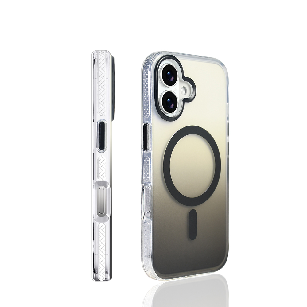 Apple iPhone 17 Case M-safe Charging Feature Transparent Color Transition Zore Toros Cover - 13
