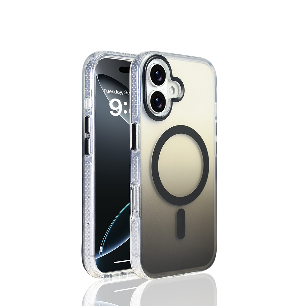 Apple iPhone 17 Case M-safe Charging Feature Transparent Color Transition Zore Toros Cover - 4