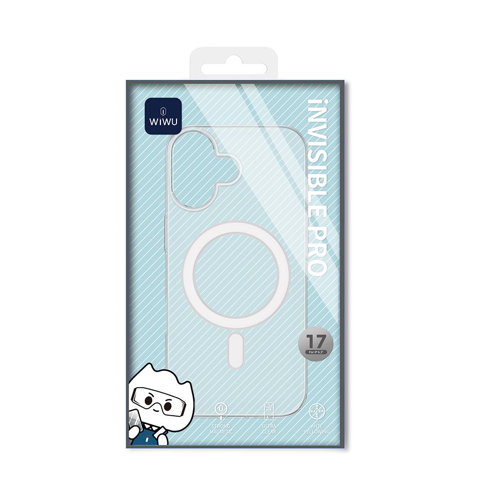 Apple iPhone 17 Case M-safe Charging Feature Wiwu YXK-207 Invisible Pro Hard PC Cover - 5
