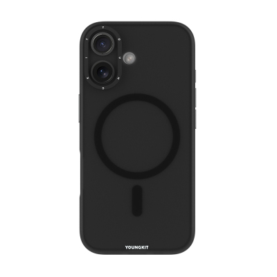 Apple iPhone 17 Case M-safe Charging Feature Youngkit Hidden Sand Series Cover Black