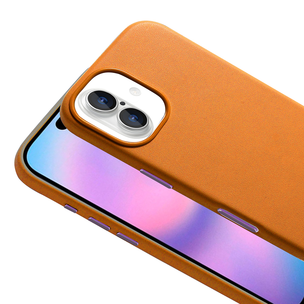 Apple iPhone 17 Case M-safe Charging Feature Zore Cupra PU Leather Look Cover - 18