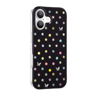 Apple iPhone 17 Case M-Safe Charging Feature Zore Paris Axen Hard PC Cover Black