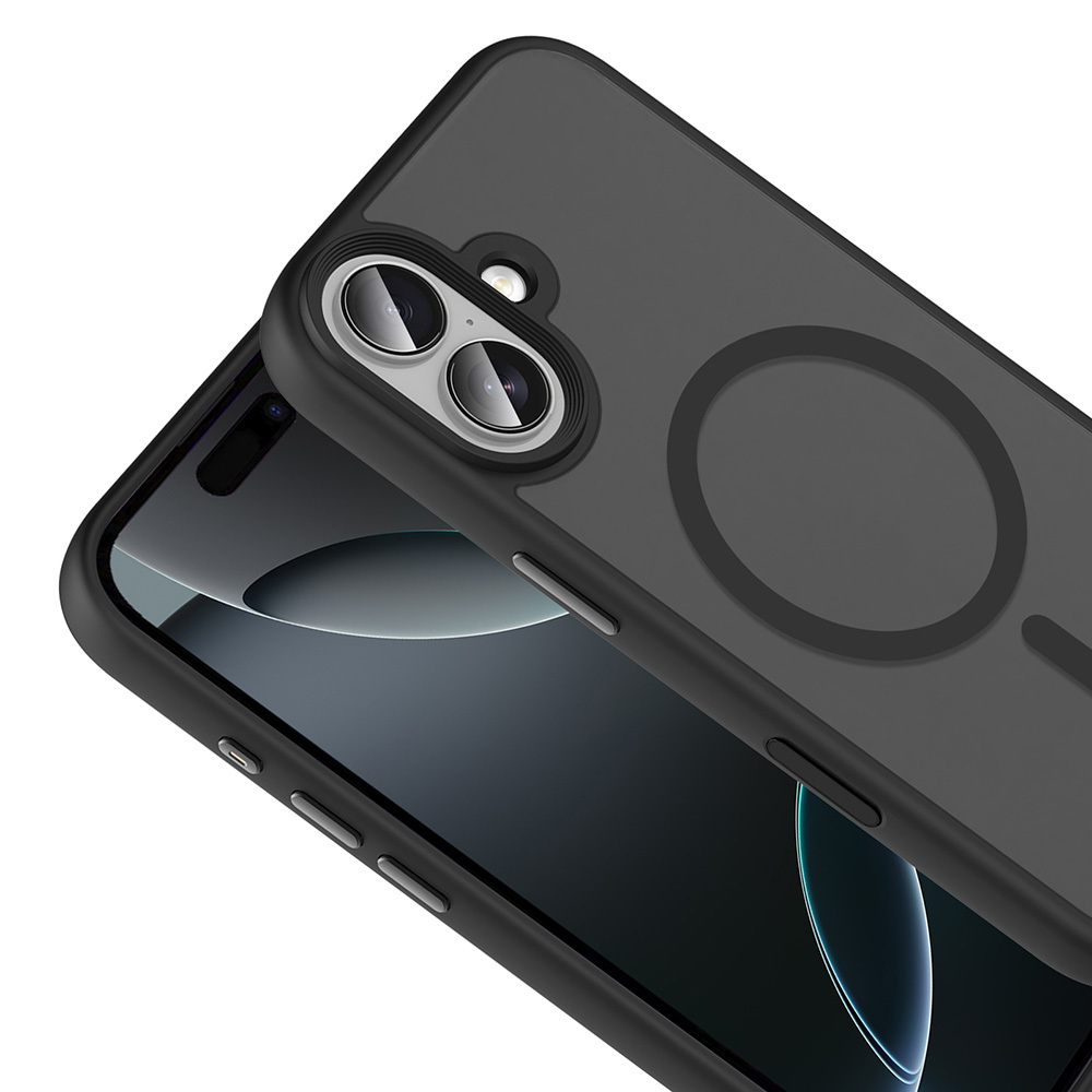 Apple iPhone 17 Case Matte Back Surface Wireless Charging Feature Zore Flet M-safe Cover - 7