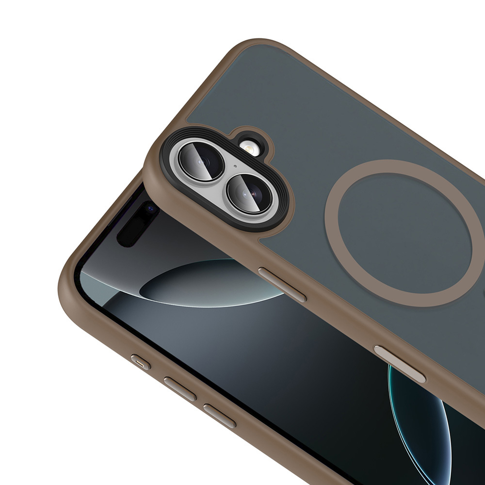 Apple iPhone 17 Case Matte Back Surface Wireless Charging Feature Zore Flet M-safe Cover - 16