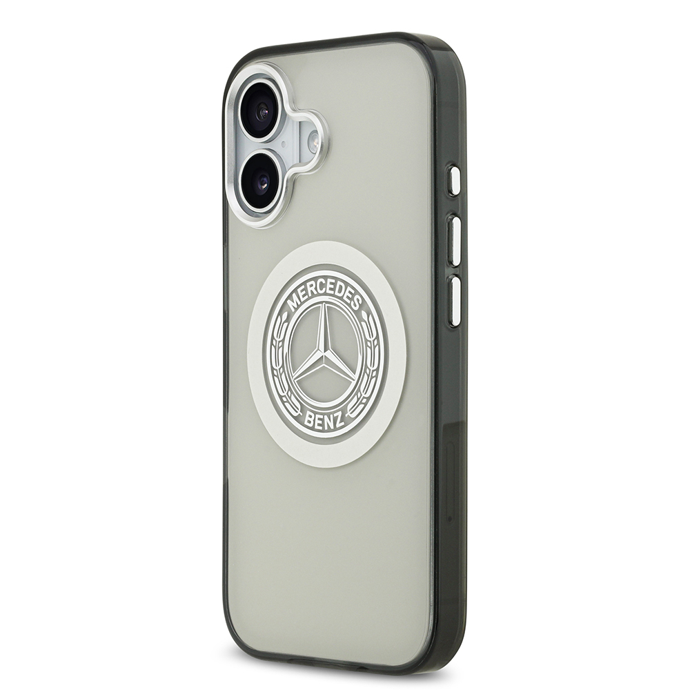 Apple iPhone 17 Case Mercedes Benz Original Licensed M-Safe Charging Feature Dual Layer PC Nostalgic Star Design Cover - 4
