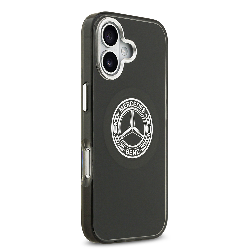 Apple iPhone 17 Case Mercedes Benz Original Licensed M-Safe Charging Feature Dual Layer PC Nostalgic Star Design Cover - 12