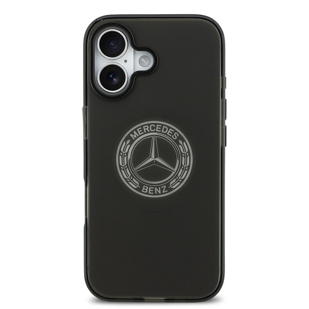 Apple iPhone 17 Case Mercedes Benz Original Licensed M-Safe Charging Feature Frosted PC Nostalgic Star Design Cover - 5