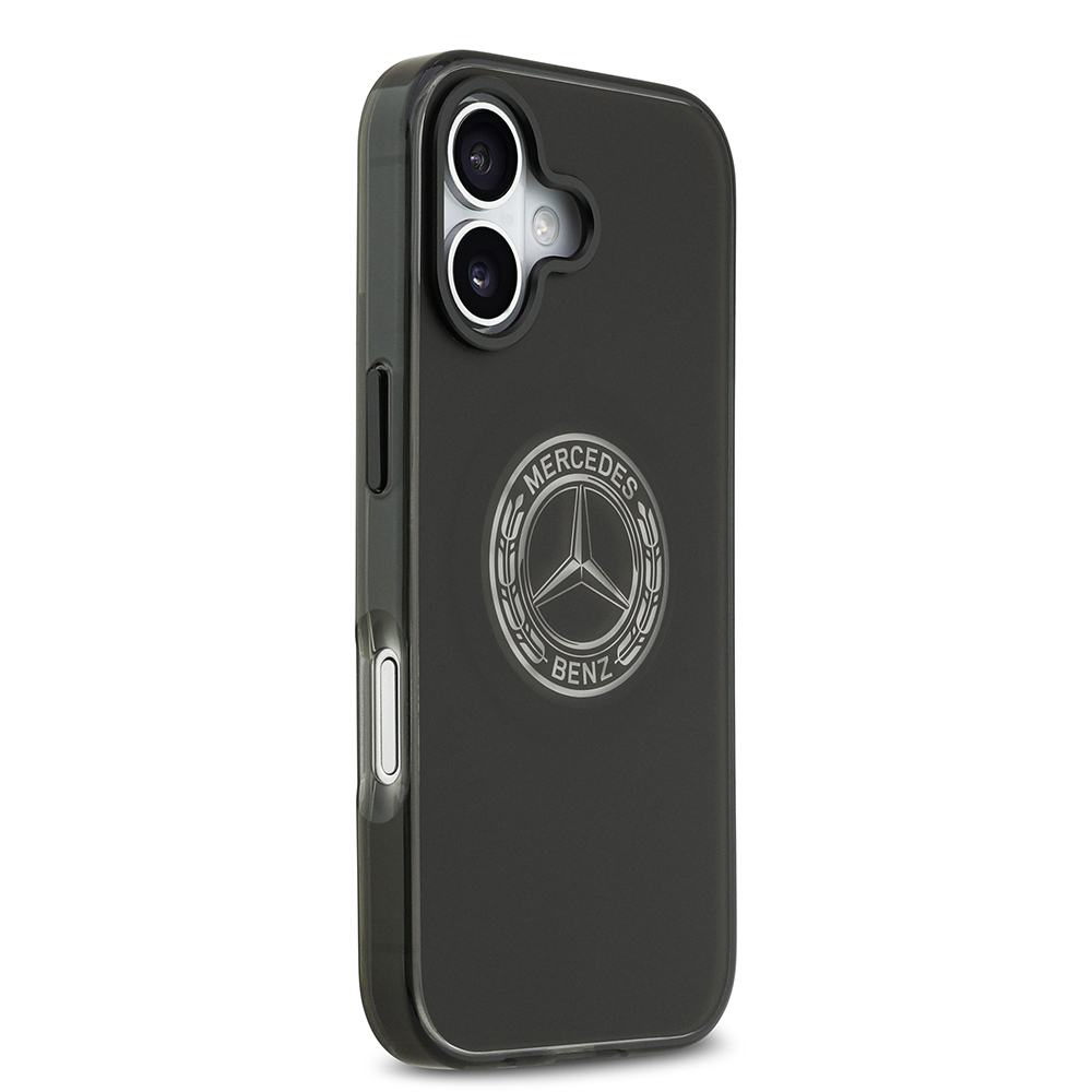 Apple iPhone 17 Case Mercedes Benz Original Licensed M-Safe Charging Feature Frosted PC Nostalgic Star Design Cover - 6