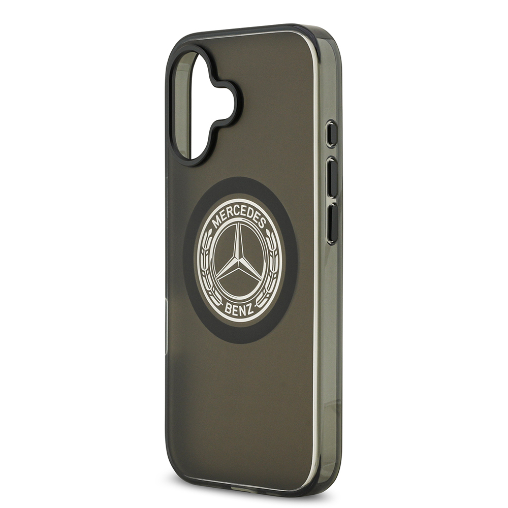 Apple iPhone 17 Case Mercedes Benz Original Licensed M-Safe Charging Feature Frosted PC Nostalgic Star Design Cover - 8