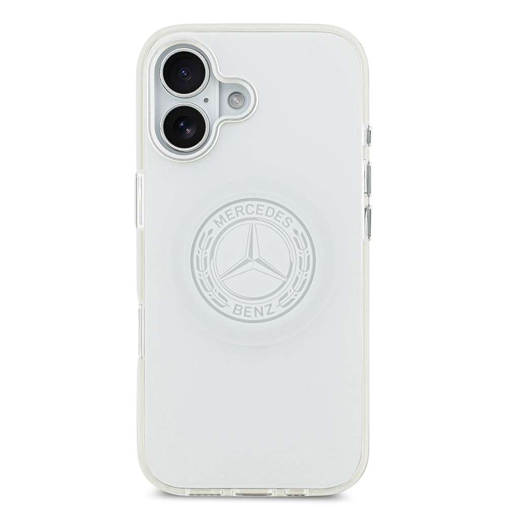 Apple iPhone 17 Case Mercedes Benz Original Licensed M-Safe Charging Feature Frosted PC Nostalgic Star Design Cover - 11